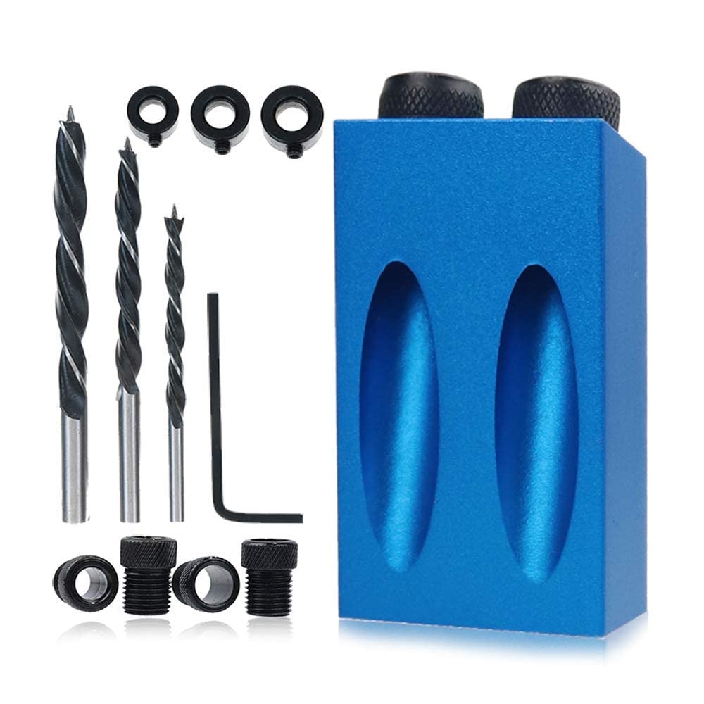 Supvox 14Pcs Angle Tool Carpentry Locator, 15 ¡ãOblique Drilling Locator Drilling Hole Guide with 6/8/10mm Drill Bits Drill Jig Joinery Kit Carpenters (Aluminum Alloy) Supvox 14Pcs Angle Tool Carpentry Locator, 15 ¡ãOblique Drilling Locator Drilling Hole Guide with 6/8/10mm Drill Bits Drill Jig Joinery Kit Carpenters (Aluminum Alloy)